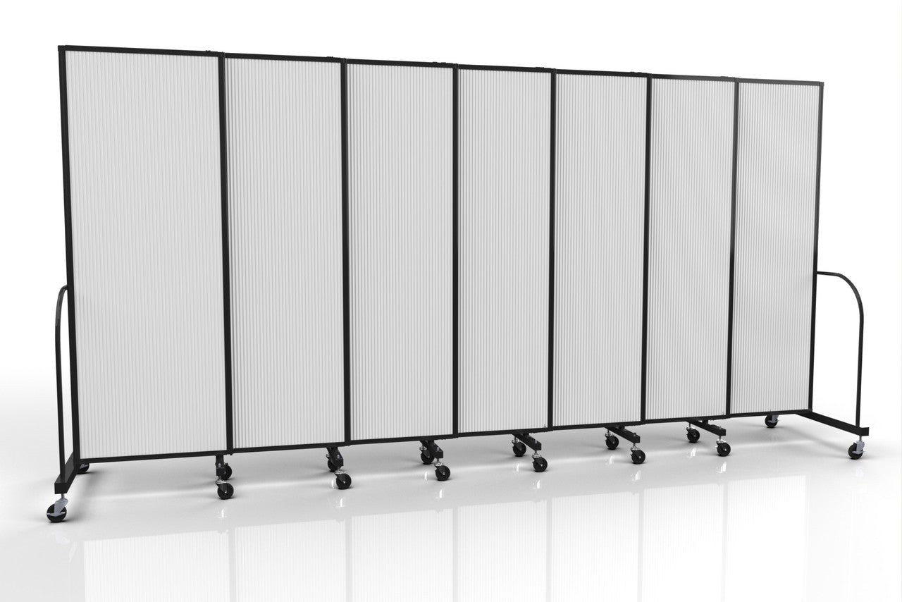 Straightflex Sliding Divider Freestanding - Polycarbonate