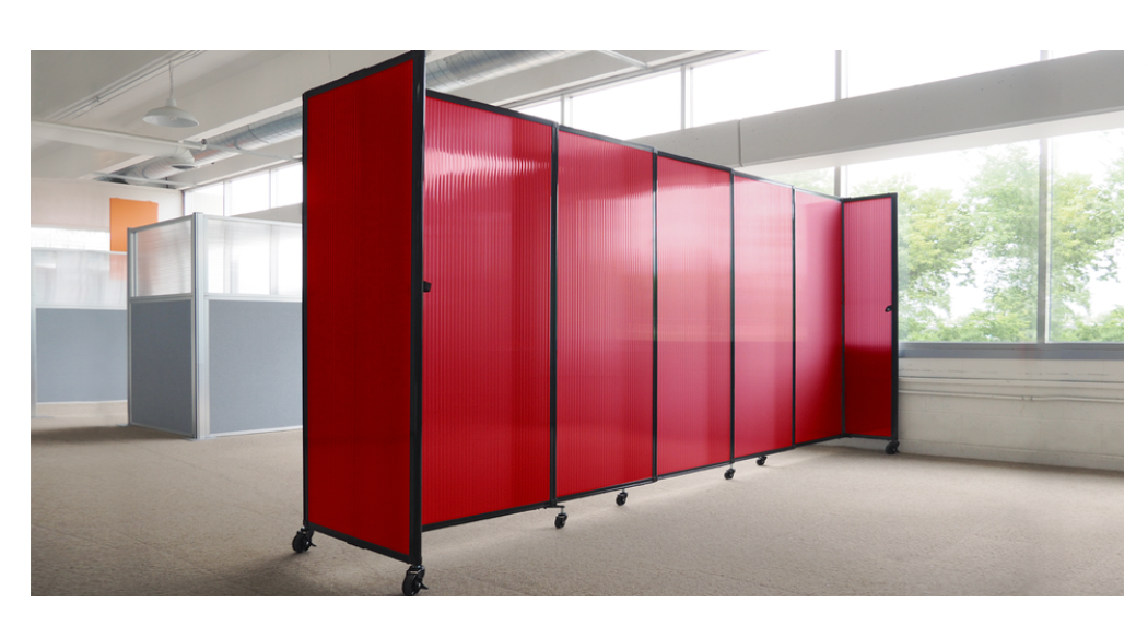 Fabric StraightWall Sliding Portable Partition