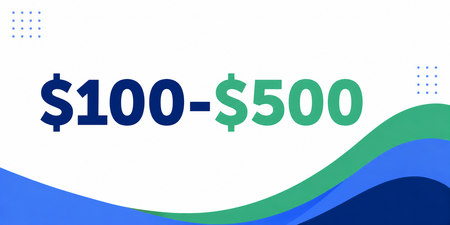 $100-$500