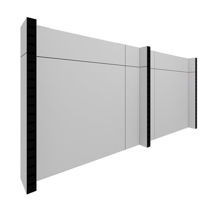 EverPanel® Simple Wall Kit - Black Trim