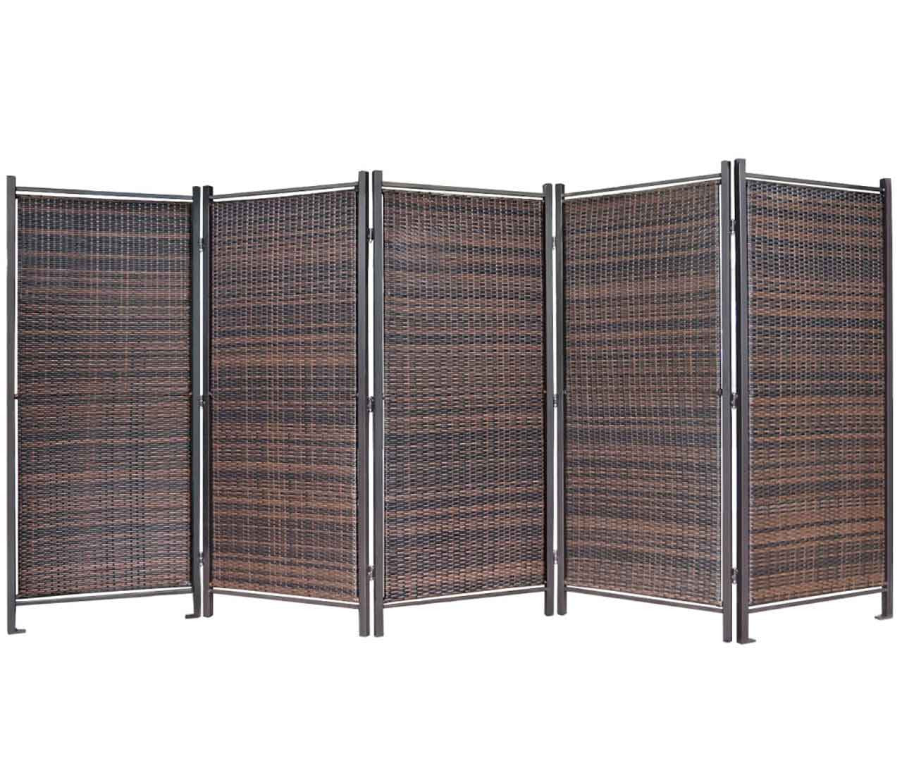 Folding Outdoor Wicker Partition