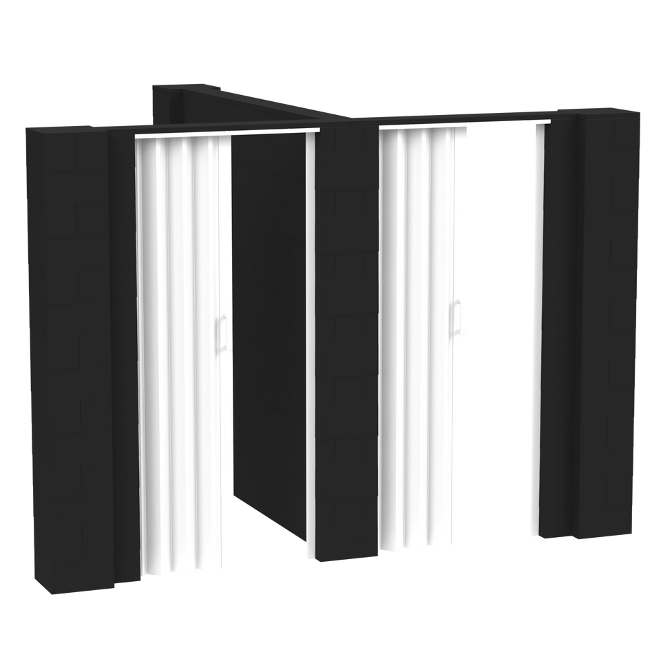 EverBlock® T-Shaped Wall Kit With Doors