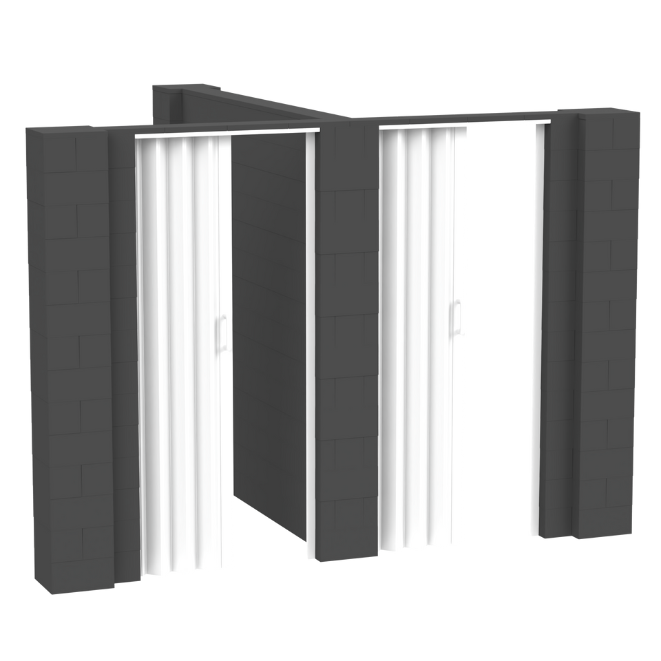 EverBlock® T-Shaped Wall Kit With Doors