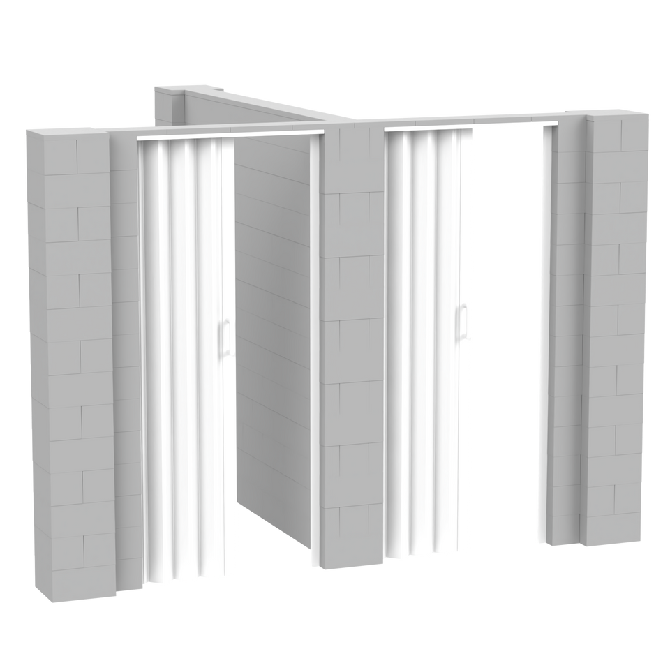 EverBlock® T-Shaped Wall Kit With Doors