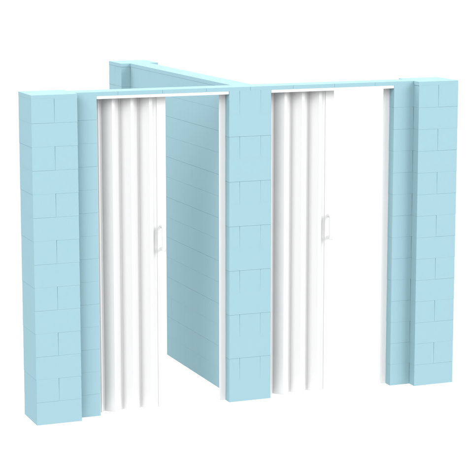 EverBlock® T-Shaped Wall Kit With Doors