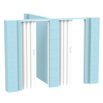 EverBlock® T-Shaped Wall Kit With Doors
