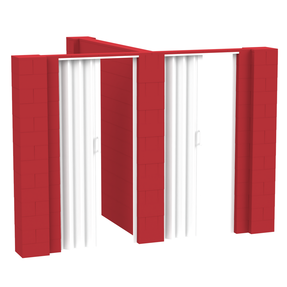EverBlock® T-Shaped Wall Kit With Doors