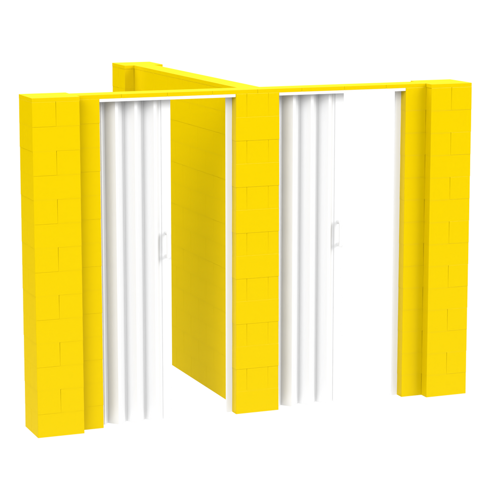 EverBlock® T-Shaped Wall Kit With Doors