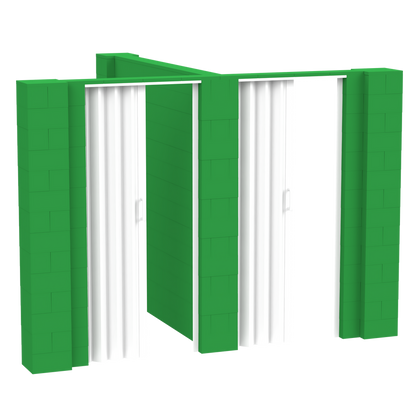 EverBlock® T-Shaped Wall Kit With Doors