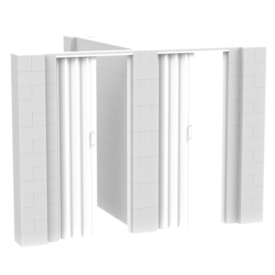 EverBlock® T-Shaped Wall Kit With Doors