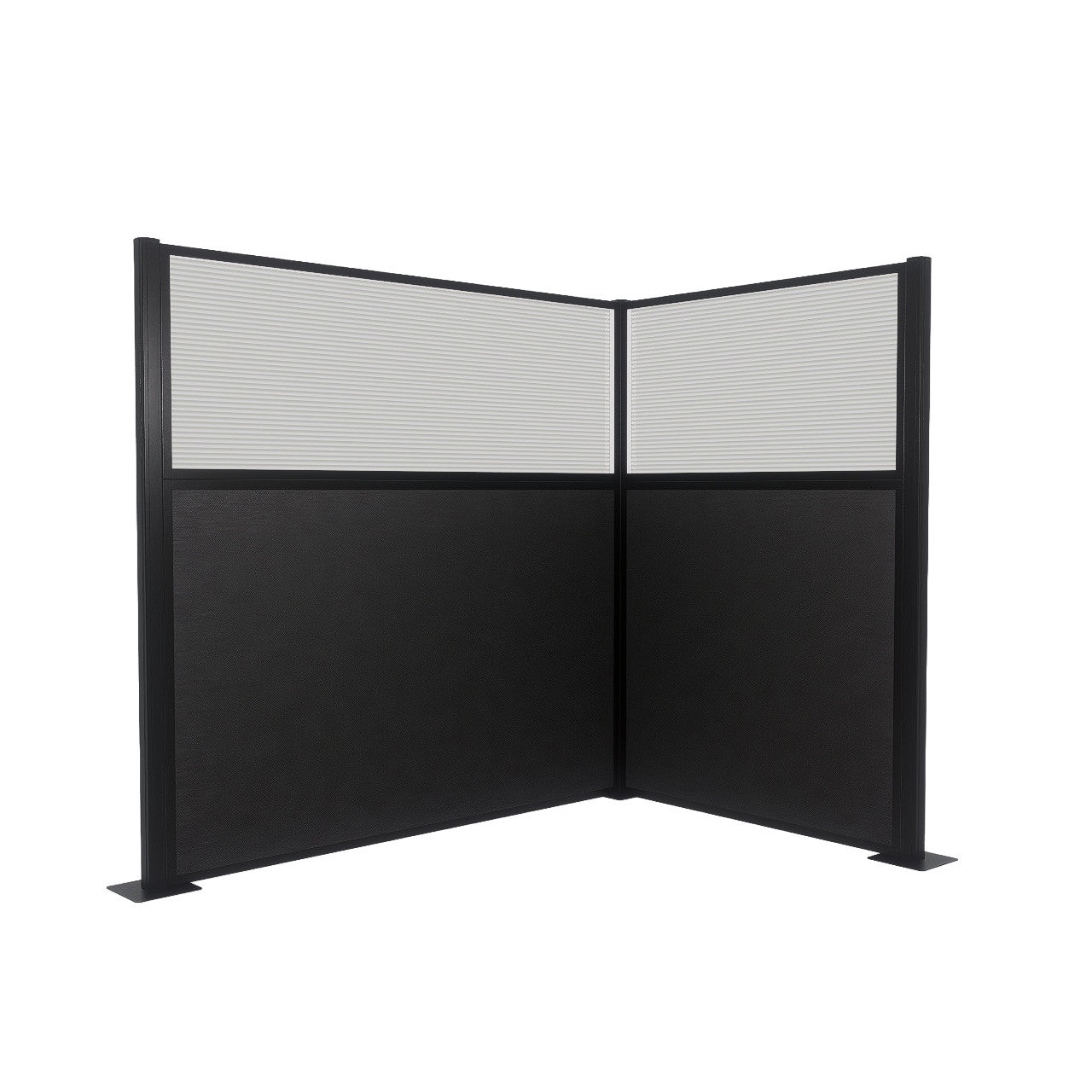 Portable Acoustic Cubicle Partition Kit, L-Shape | Hush Panel