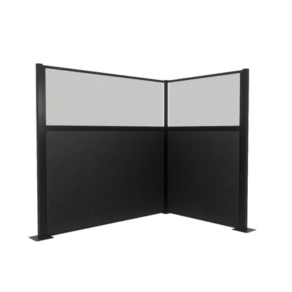 Portable Acoustic Cubicle Partition Kit, L-Shape | Hush Panel