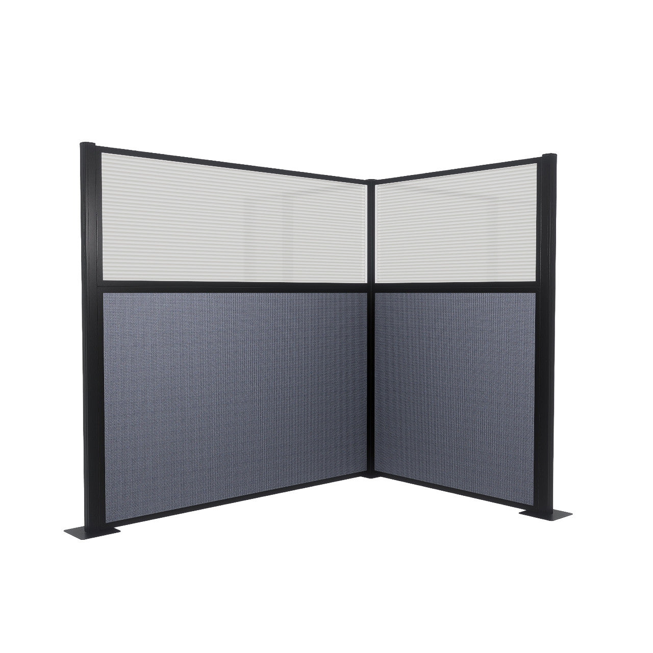 Portable Acoustic Cubicle Partition Kit, L-Shape | Hush Panel