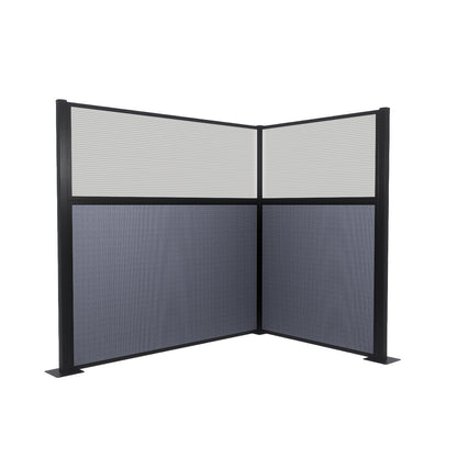 Portable Acoustic Cubicle Partition Kit, L-Shape | Hush Panel