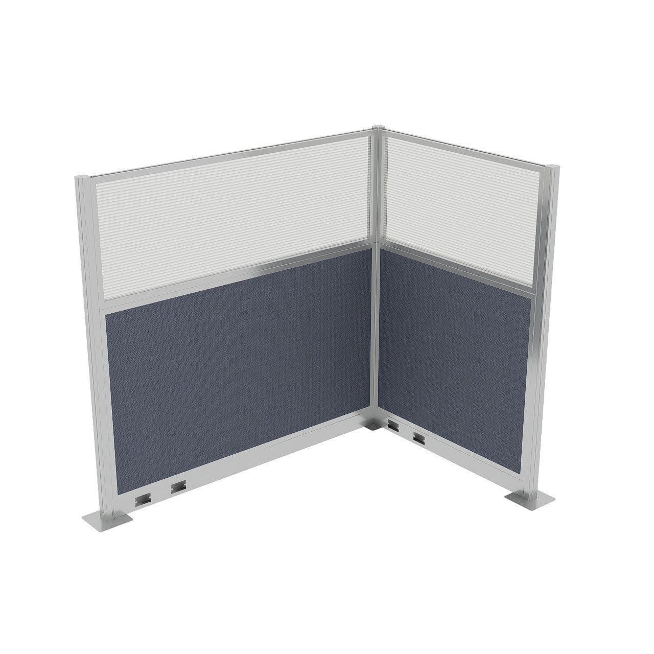 Portable Acoustic Cubicle Partition Kit, L-Shape | Hush Panel