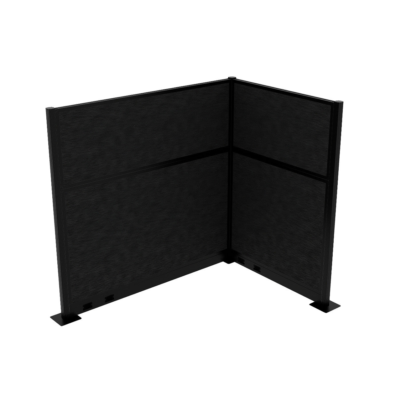 Portable Acoustic Cubicle Partition Kit, L-Shape | Hush Panel
