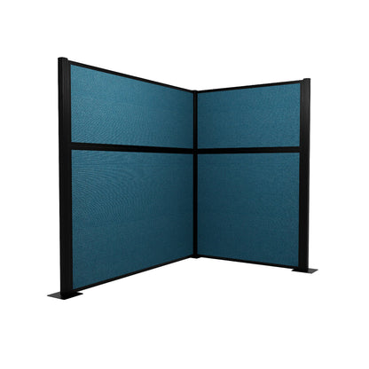 Portable Acoustic Cubicle Partition Kit, L-Shape | Hush Panel