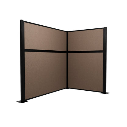 Portable Acoustic Cubicle Partition Kit, L-Shape | Hush Panel