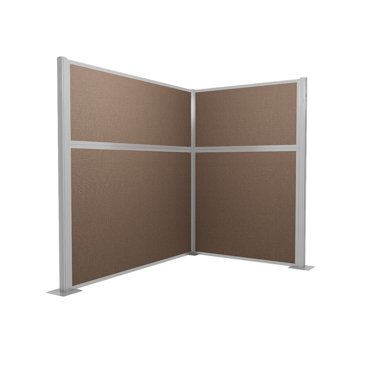 Portable Acoustic Cubicle Partition Kit, L-Shape | Hush Panel