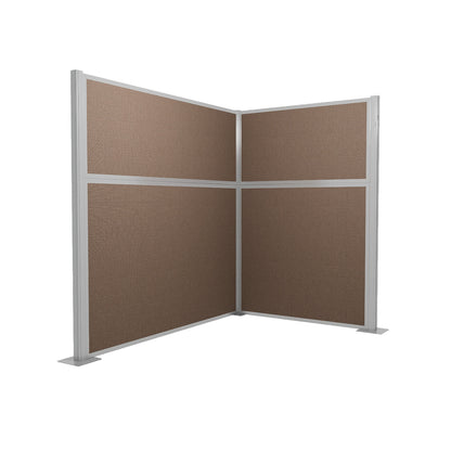 Portable Acoustic Cubicle Partition Kit, L-Shape | Hush Panel