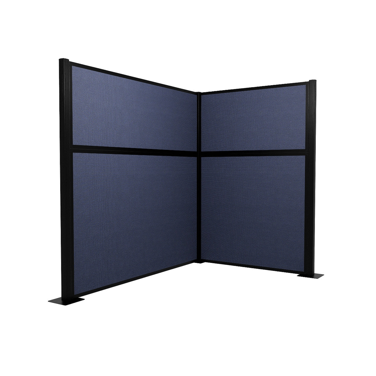 Portable Acoustic Cubicle Partition Kit, L-Shape | Hush Panel