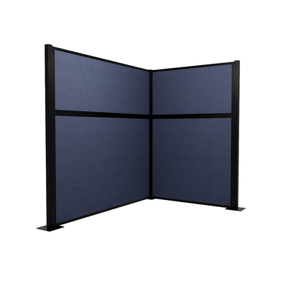 Portable Acoustic Cubicle Partition Kit, L-Shape | Hush Panel