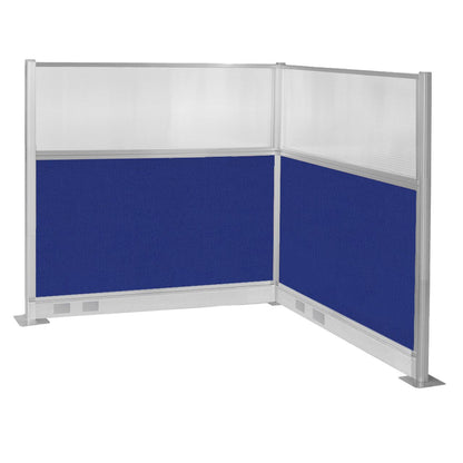Portable Acoustic Cubicle Partition Kit, L-Shape | Hush Panel