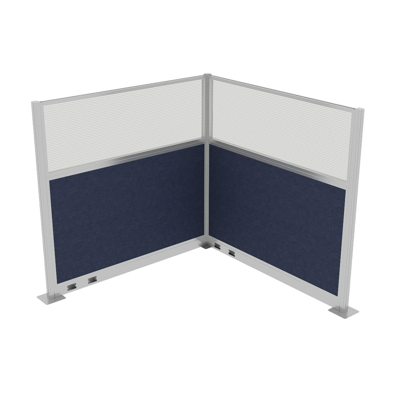 Portable Acoustic Cubicle Partition Kit, L-Shape | Hush Panel