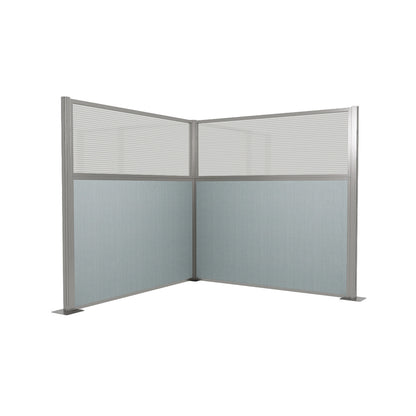 Portable Acoustic Cubicle Partition Kit, L-Shape | Hush Panel