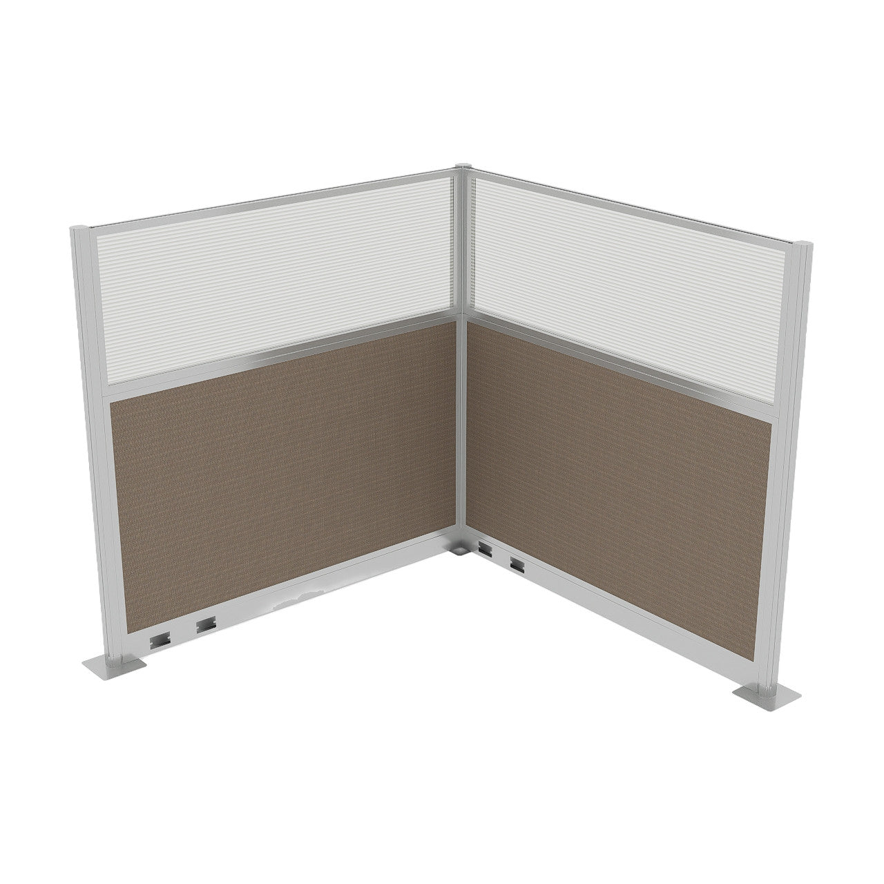 Portable Acoustic Cubicle Partition Kit, L-Shape | Hush Panel
