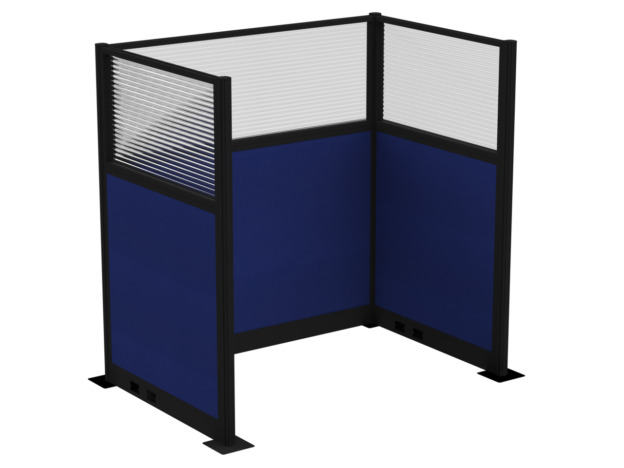 Portable Acoustic Cubicle Partition Kit, U-Shape | Hush Panel
