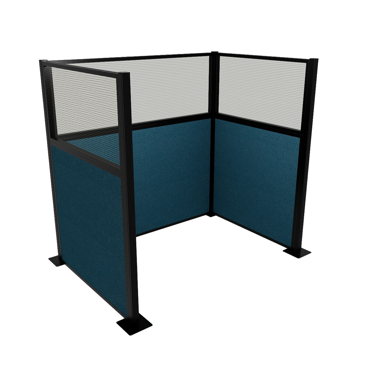 Portable Acoustic Cubicle Partition Kit, U-Shape | Hush Panel
