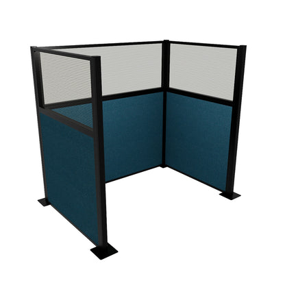 Portable Acoustic Cubicle Partition Kit, U-Shape | Hush Panel
