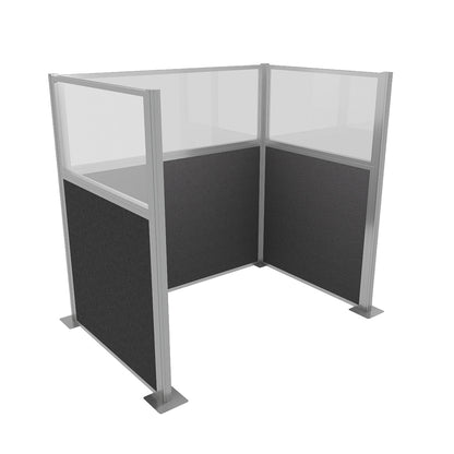 Portable Acoustic Cubicle Partition Kit, U-Shape | Hush Panel
