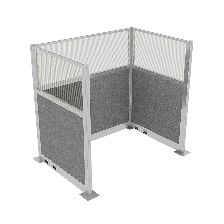Portable Acoustic Cubicle Partition Kit, U-Shape | Hush Panel