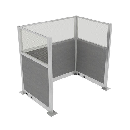Portable Acoustic Cubicle Partition Kit, U-Shape | Hush Panel