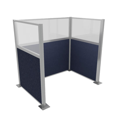 Portable Acoustic Cubicle Partition Kit, U-Shape | Hush Panel
