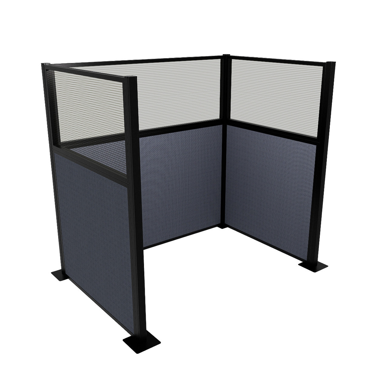 Portable Acoustic Cubicle Partition Kit, U-Shape | Hush Panel