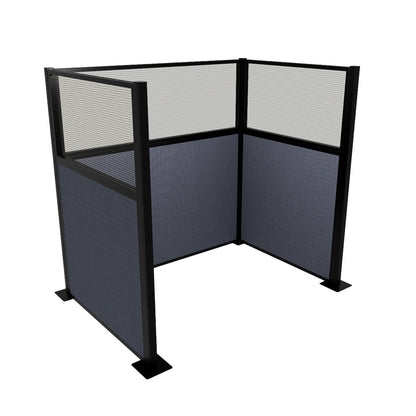 Portable Acoustic Cubicle Partition Kit, U-Shape | Hush Panel