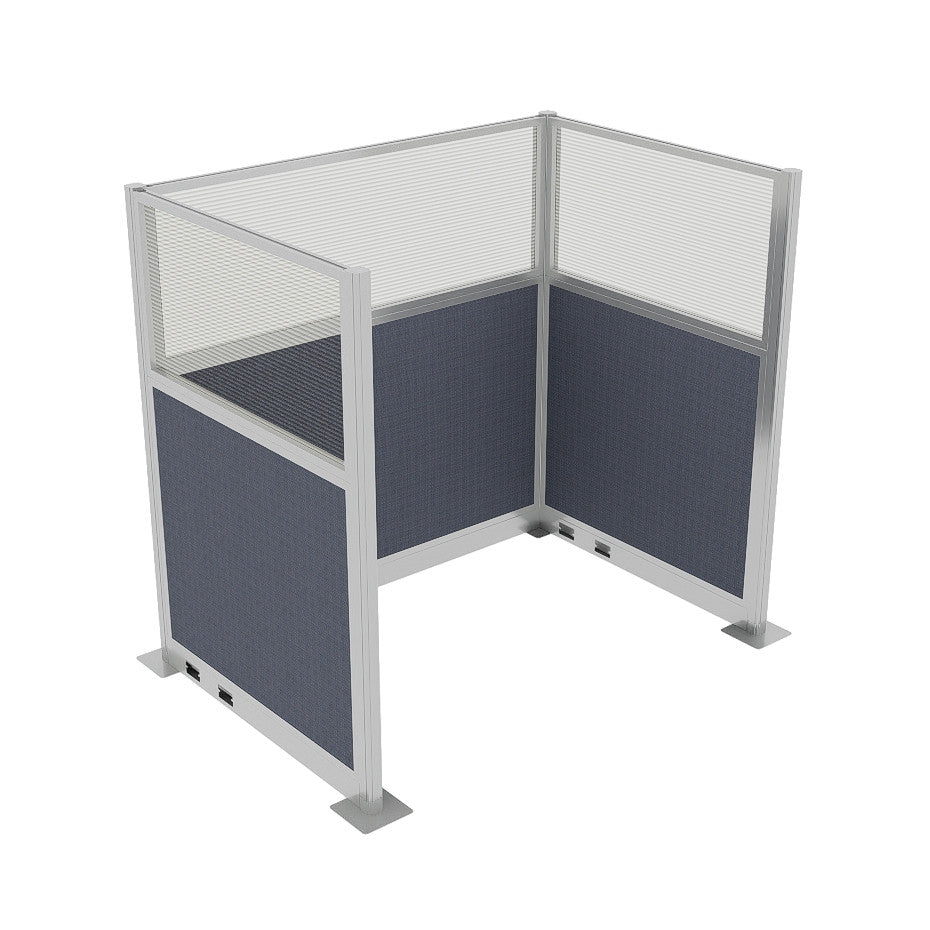 Portable Acoustic Cubicle Partition Kit, U-Shape | Hush Panel