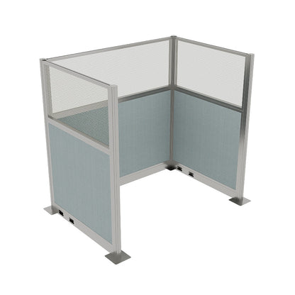 Portable Acoustic Cubicle Partition Kit, U-Shape | Hush Panel