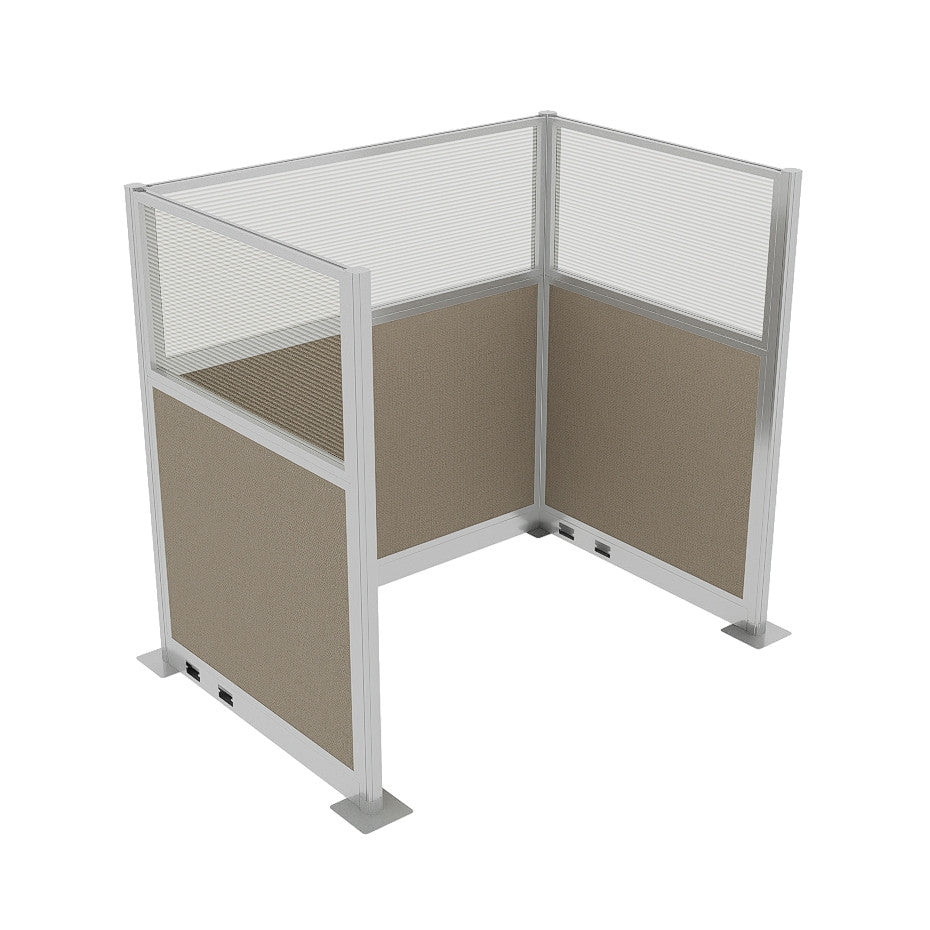 Portable Acoustic Cubicle Partition Kit, U-Shape | Hush Panel