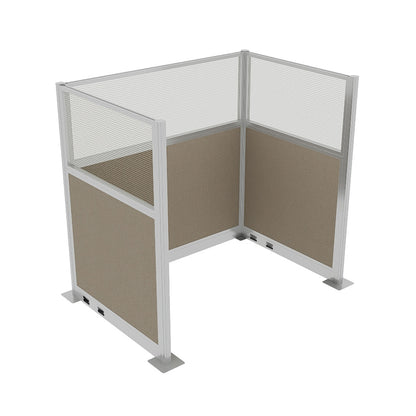 Portable Acoustic Cubicle Partition Kit, U-Shape | Hush Panel