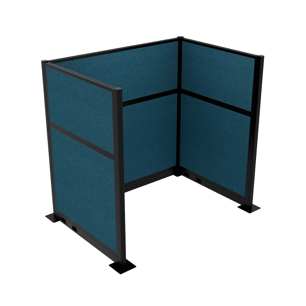 Portable Acoustic Cubicle Partition Kit, U-Shape | Hush Panel