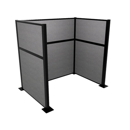 Portable Acoustic Cubicle Partition Kit, U-Shape | Hush Panel