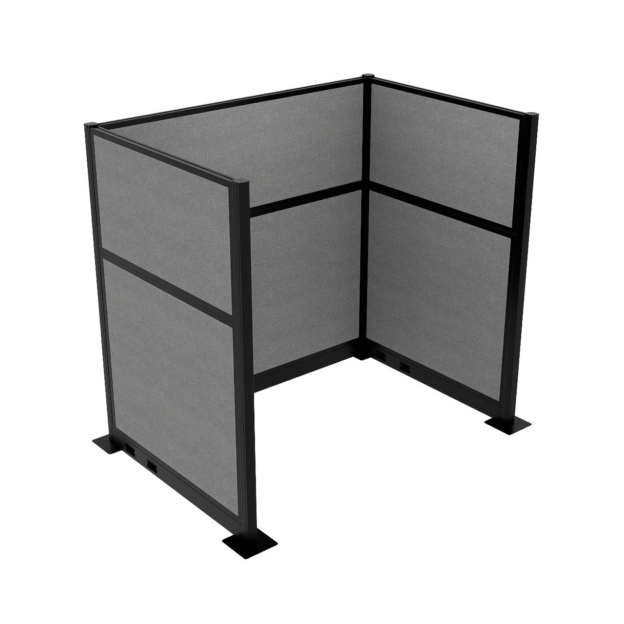 Portable Acoustic Cubicle Partition Kit, U-Shape | Hush Panel