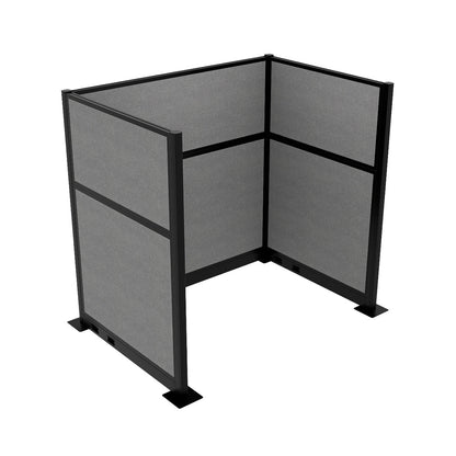 Portable Acoustic Cubicle Partition Kit, U-Shape | Hush Panel