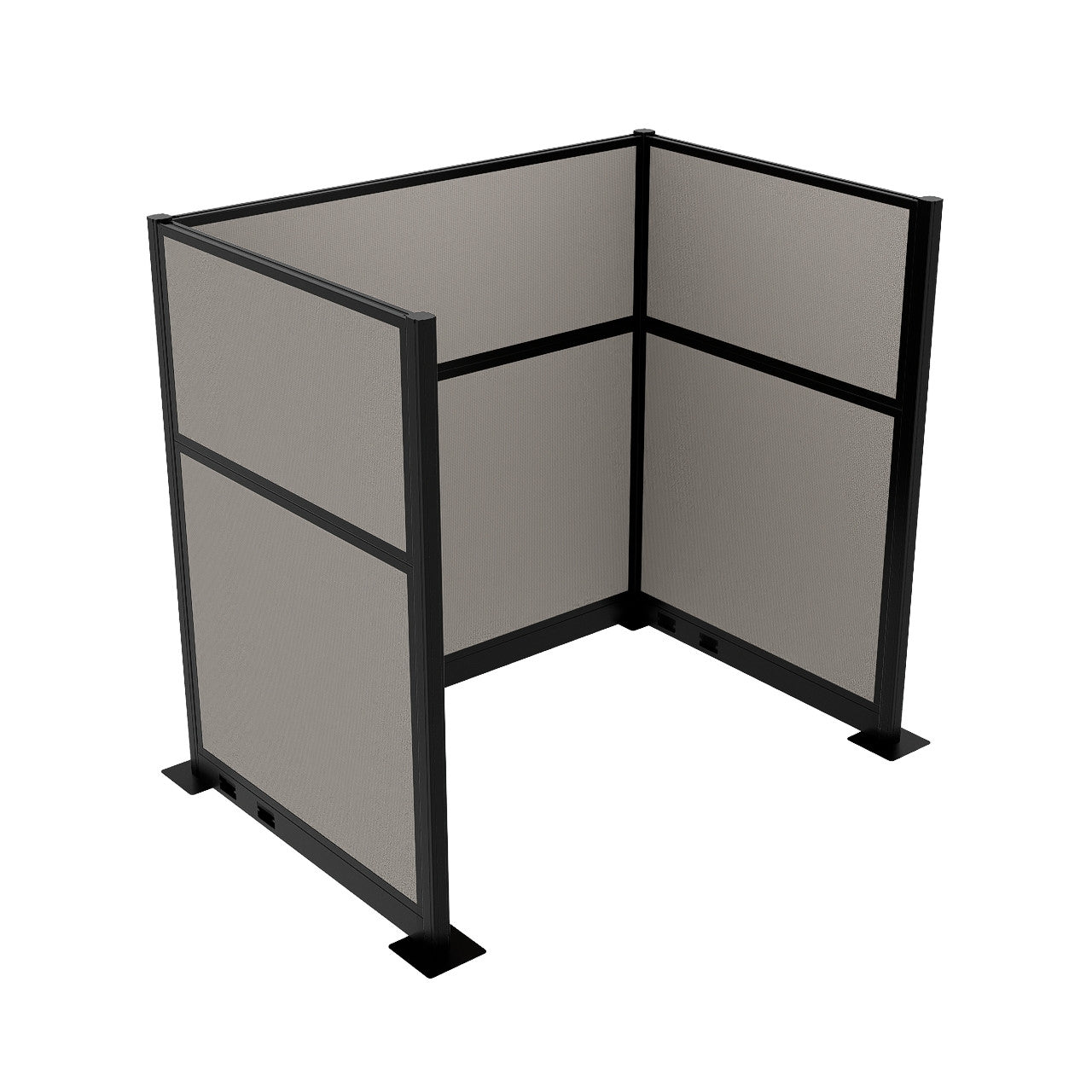 Portable Acoustic Cubicle Partition Kit, U-Shape | Hush Panel
