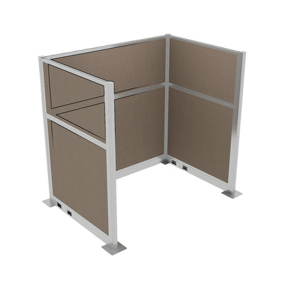 Portable Acoustic Cubicle Partition Kit, U-Shape | Hush Panel
