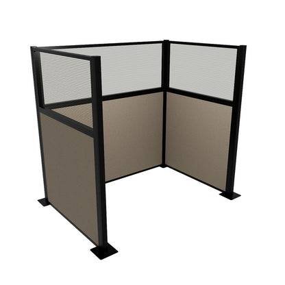 Portable Acoustic Cubicle Partition Kit, U-Shape | Hush Panel